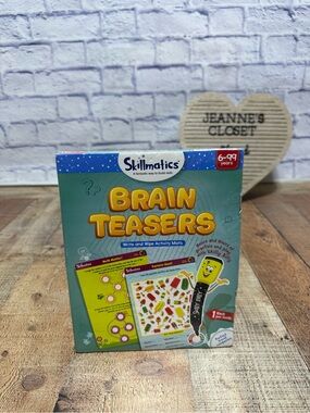 Skillmatics Brain Teasers activity set, designed for ages 6 to 99 new